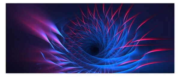 Obraz - abstrakcia kvetu (120x50 cm)