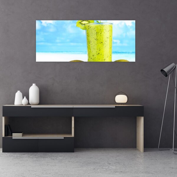 Obraz - kiwi smoothie (120x50 cm)
