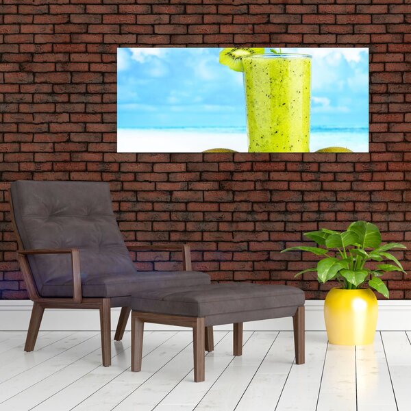 Obraz - kiwi smoothie (120x50 cm)