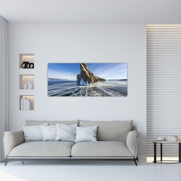 Obraz ľadovej skaly (120x50 cm)