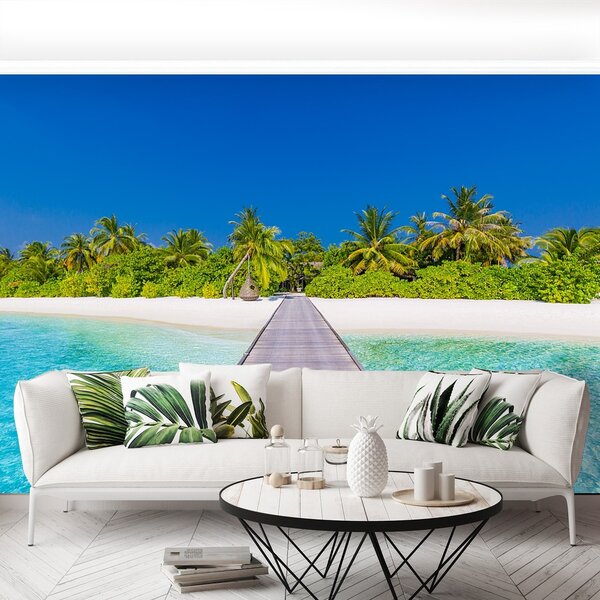 Fototapeta Vliesová Palm beach 152x104 cm