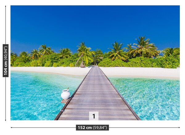 Fototapeta Vliesová Palm beach 152x104 cm