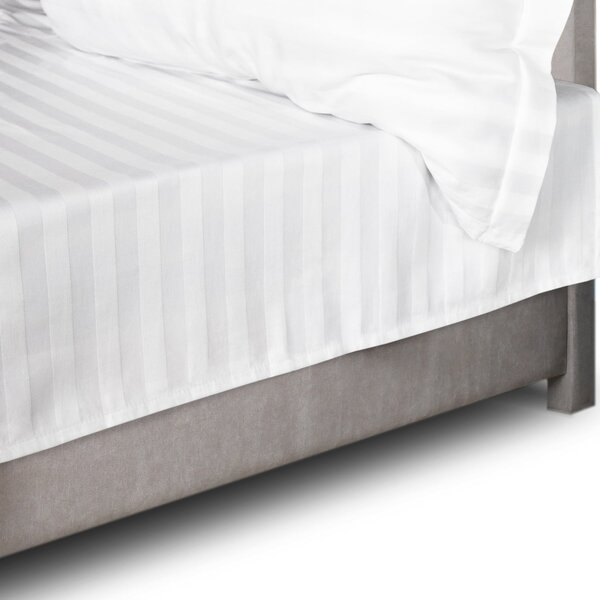 BAMBUSOVÉ PRESTIERADLO STRIPE 220X260 CM BIELE