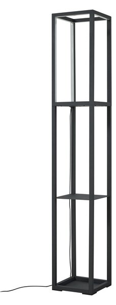 Stojacie Lampa Lindby, Birta, stmievateľné, Čierna, Obývacia izba, Kov, Moderný