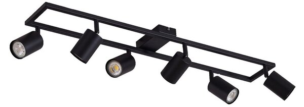 Stropné Lampa Lindby, Bravius, stmievateľné, Čierna, Obývacia izba, Kov, Moderný