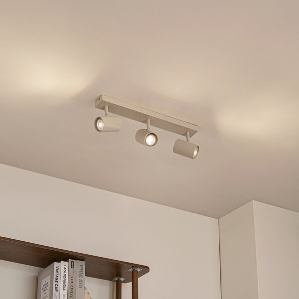 Stropné Lampa Lindby, Kardis, stmievateľné, Béžová, Chodba, Hliník, Moderný
