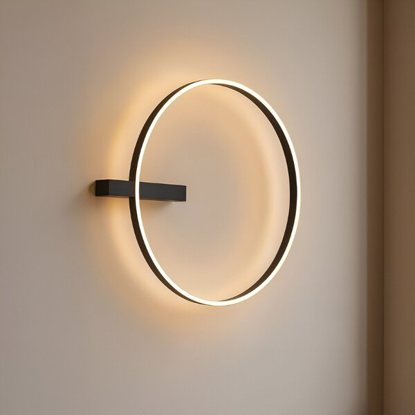 Stropné Lampa Lucande, Isalin, stmievateľné, Čierna, Obývacia izba, Hliník, Moderný