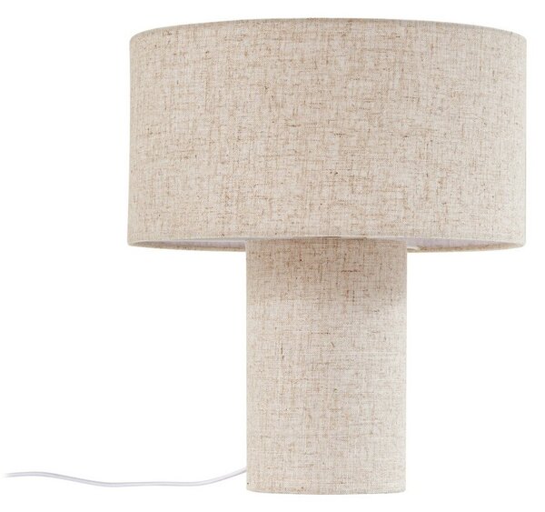 Stolové Lampa Lindby, Elfie, Béžová, Obývacia izba, Tkanina / Textil, Škandinávsky
