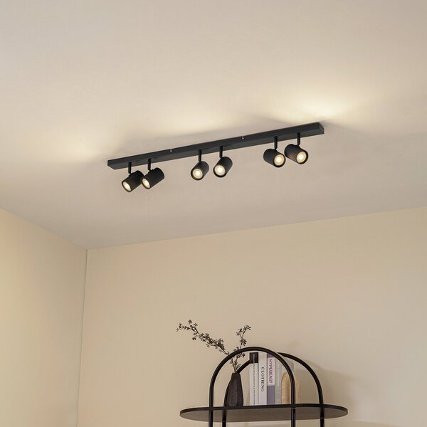 Stropné Lampa Lindby, Kardis, stmievateľné, Sivá, Chodba, Hliník, Moderný
