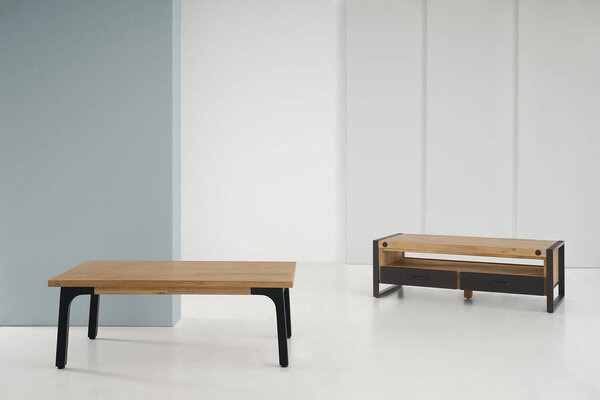 MUZZA Konferenčný stolík master 120 x 70 cm prírodný
