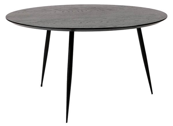 MUZZA Konferenčný stolík halp Ø 80 cm čierny