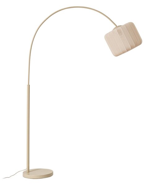 Stojacie Lampa Lindby, Helin, Béžová, Obývacia izba, Tkanina / Textil, Moderný