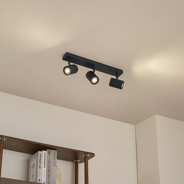 Stropné Lampa Lindby, Kardis, stmievateľné, Sivá, Chodba, Hliník, Moderný