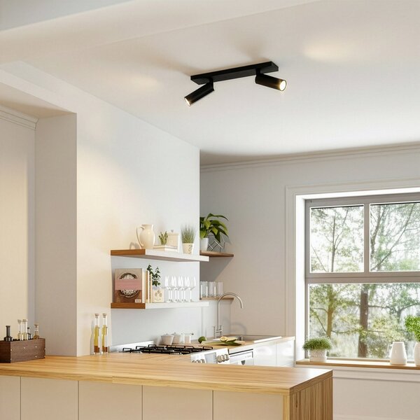 Stropné Lampa Arcchio, Brinja Slim, stmievateľné, Čierna, Chodba, Hliník, Moderný
