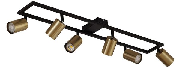 Stropné Lampa Lindby, Bravius, stmievateľné, Zlatá / Mosadz, Obývacia izba, Kov, Moderný