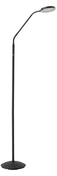 Stojacie Lampa Lindby, Elvyn, stmievateľné, Čierna, Obývacia izba, Kov, Moderný