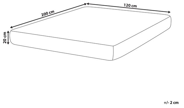 Latexový matrac s taštičkovými pružinami biela béžová 120 x 200 cm tvrdý snímateľný poťah polyester spálňa doplnky