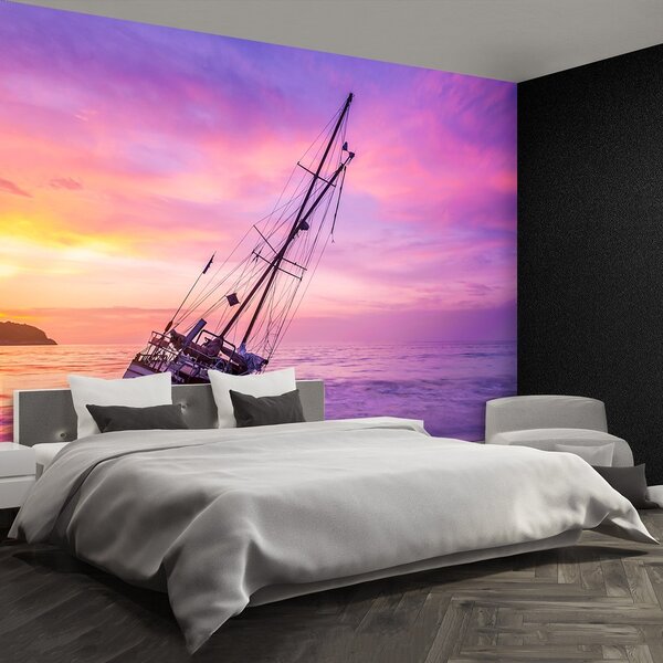 Fototapeta Vliesová Boat beach 104x70 cm