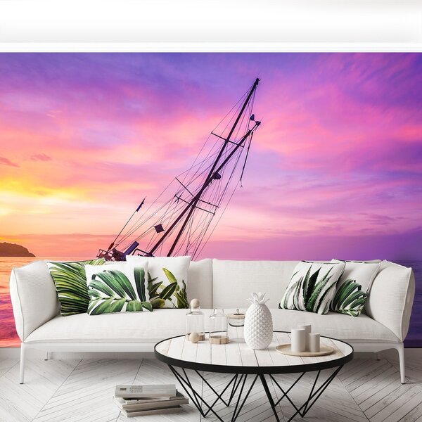 Fototapeta Vliesová Boat beach 104x70 cm