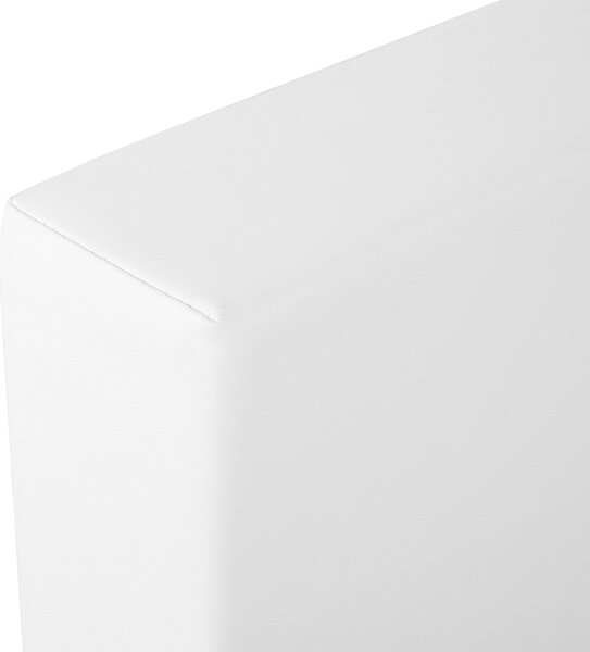Posteľ v japonskom štýle hnedý jaseň 160 x 200 cm nízky drevený rám postele z MDF koženkové čelo nočné stolíky