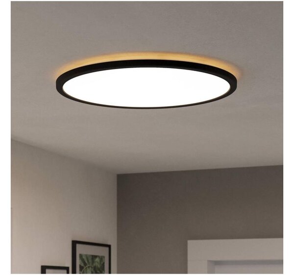 Eglo 901441-LED Kúpeľňové stropné svietidlo ROVITO 16,8W/230V pr.50cm IP44 čierna