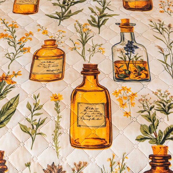 Prehoz na posteľ APOTHECARY, krémový Rozmer: 220 x 240 cm