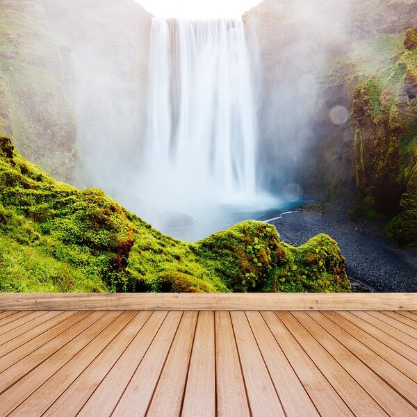 Fototapeta Vliesová Vodopád skógafoss 104x70 cm