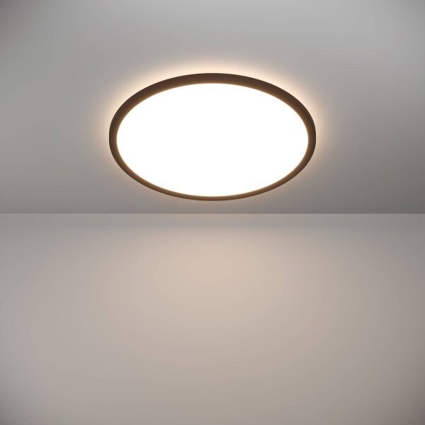 Eglo 901441-LED Kúpeľňové stropné svietidlo ROVITO 16,8W/230V pr.50cm IP44 čierna