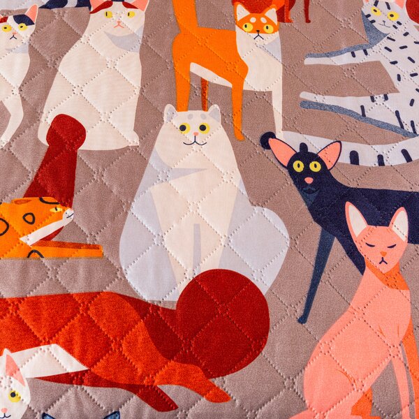 Prehoz na posteľ CATMOSPHERE, farebný Rozmer: 170 x 210 cm