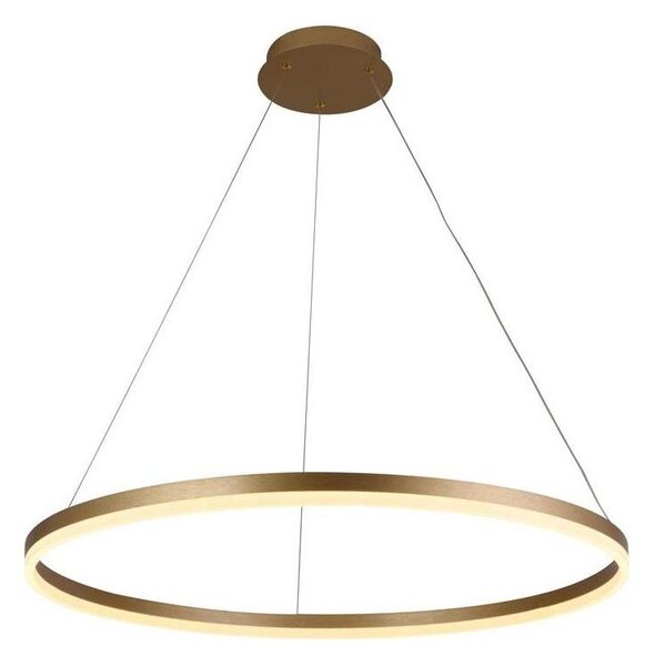Brilagi - LED stmievateľný luster na lanku CIRCLE LED/55W/230V 3000-6500K zlatý s diaľkovým ovládaním