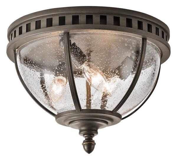 Kichler - Vonkajšie stropné svietidlo HALLERON 3xE14/40W/230V IP44 antracit
