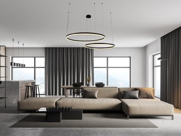 LED Stmievateľný luster na lanku LED/100W/230V 3000-6500K + diaľkové ovládanie