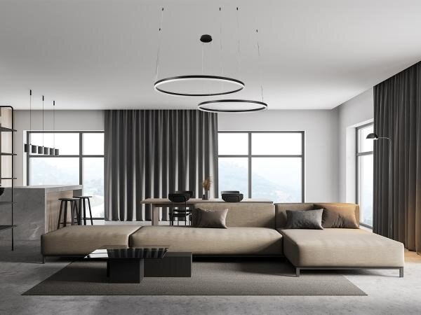 LED Stmievateľný luster na lanku LED/100W/230V 3000-6500K + diaľkové ovládanie