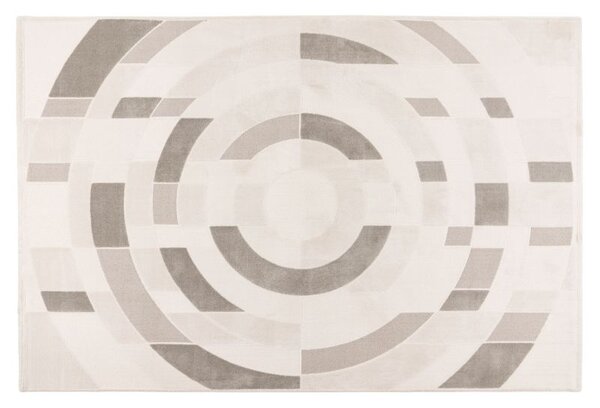 Moderný geometrický koberec TOP Bergamo Batucci 703 silver 1,60 x 2,30 m