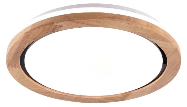 LED Kúpeľňové stropné svietidlo LED/24W/230V pr. 39 cm IP44 dub