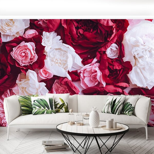 Fototapeta Vliesová Papierové ruže 152x104 cm