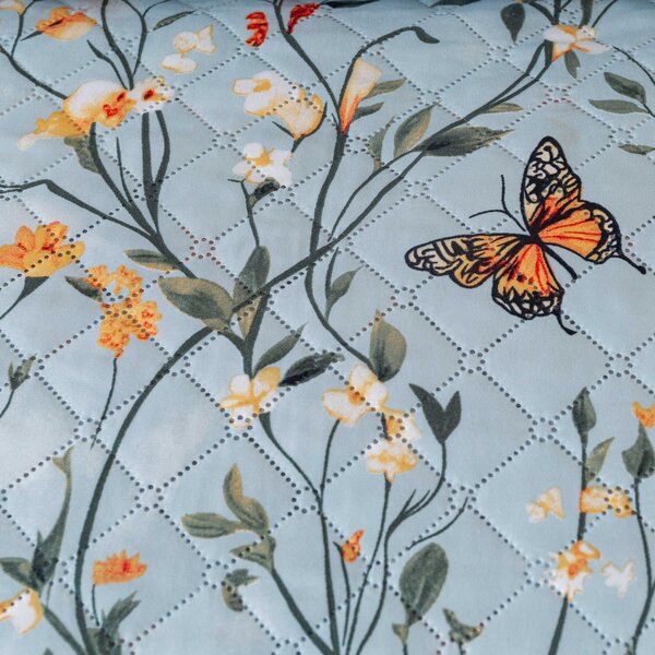 Prehoz na posteľ MONARCH WINGS, svetlomodrý Rozmer: 170 x 210 cm