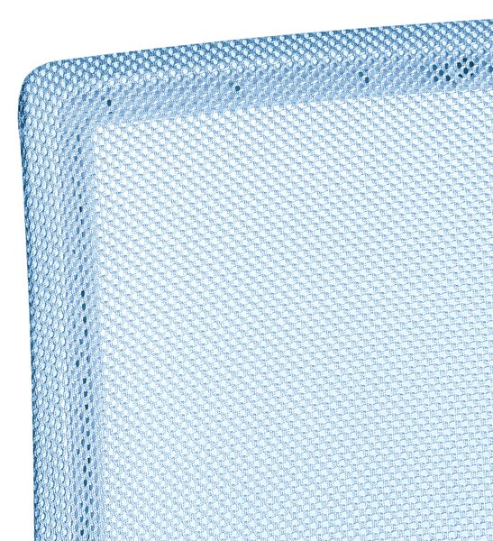 Kancelárska stolička modrá sieťovina látkové čalúnenie nastaviteľná výška otočné kreslo moderný štýl domáca kancelária