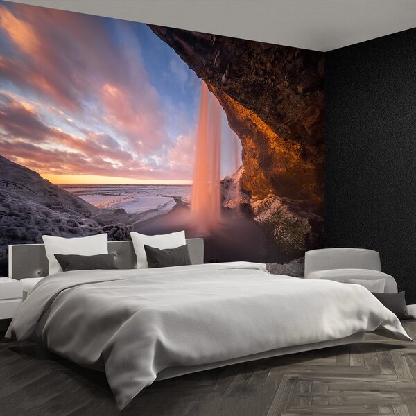 Fototapeta Vliesová Jaskyňa vodopád 104x70 cm