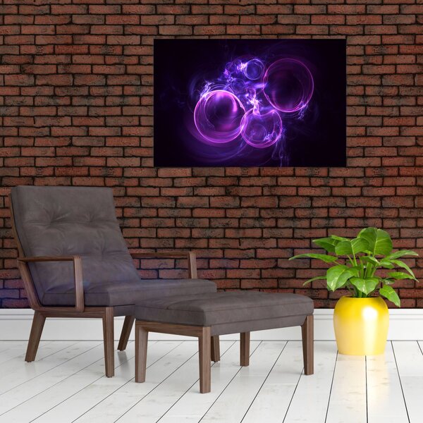 Abstraktný obraz bublín (90x60 cm)