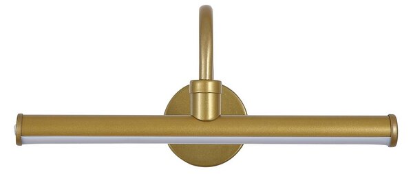 LED akumulátorové nástenné svetlo Vigo, zlatá farba, šírka 30 cm, kov, Mosadz / zlato, Obývacia izba / jedáleň, kov, Osvetlenie obrazu