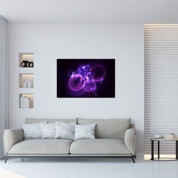 Abstraktný obraz bublín (90x60 cm)