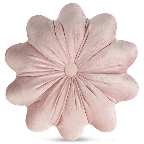 DEKORAČNÝ VANKÚŠ FLORES 5 Ø40 CM PUDROVÁ