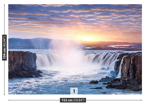 Fototapeta Vliesová Selfoss vodopád 152x104 cm
