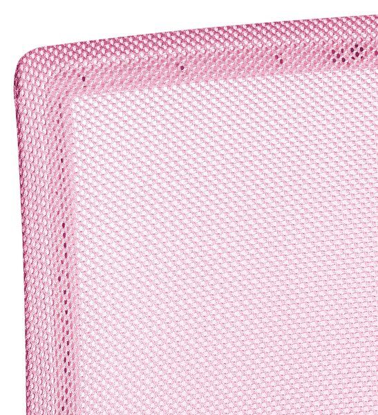 Kancelárska stolička ružová sieťovina látkové čalúnenie nastaviteľná výška otočné kreslo moderný štýl domáca kancelária