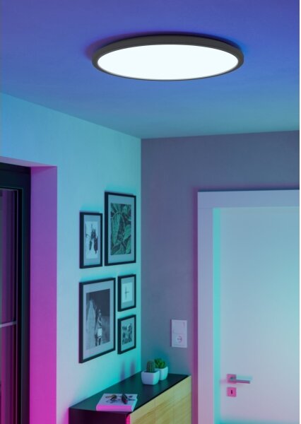 Eglo 901473-LED RGBW St. kúpeľ. svietidlo ROVITO-Z 16,8W/230V pr.50 cm IP44 biela