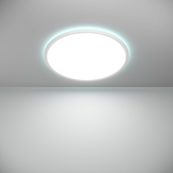 Eglo 901473-LED RGBW St. kúpeľ. svietidlo ROVITO-Z 16,8W/230V pr.50 cm IP44 biela