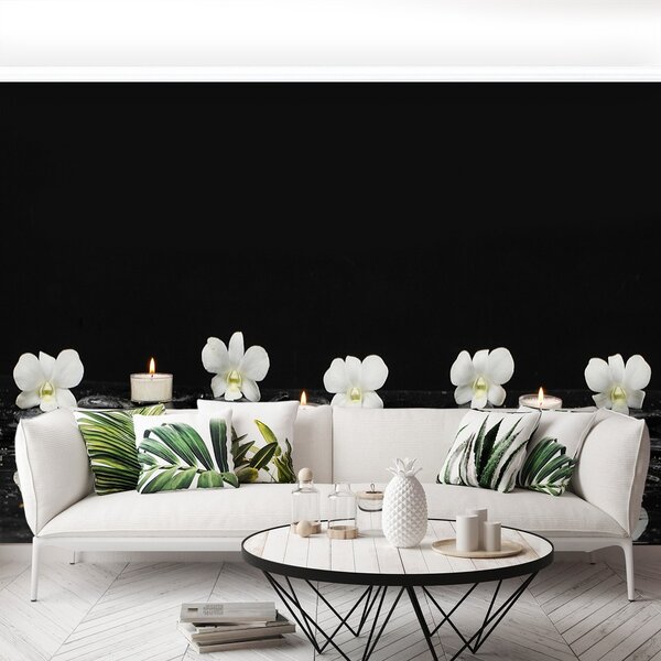 Fototapeta Vliesová Orchidea sviečky 104x70 cm