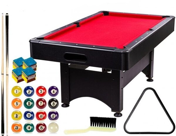 GamesPlanet® biliardový stôl TRENDLINE 6ft, červený