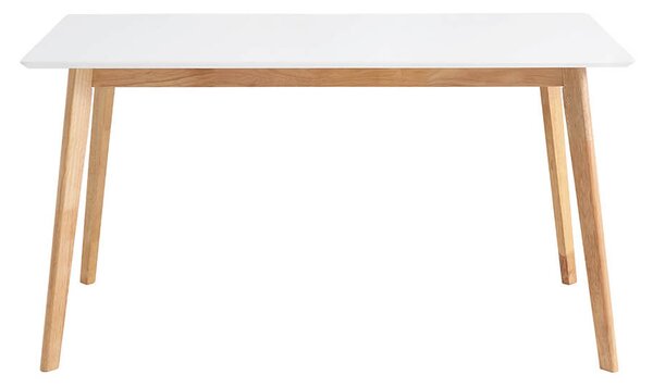 MUZZA Stôl celia 120 x 80 cm biely